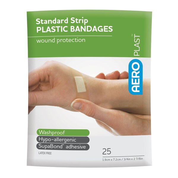 Aero Healthcare Aeroplast Plastic Standard Strip 7/8In X 3In, 25PK AP10125 - main